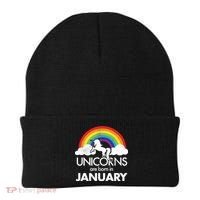 Unicorns Are Born in January Beanie thumb 0