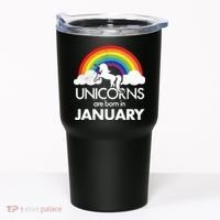 Unicorns Are Born in January Tumbler thumb 0
