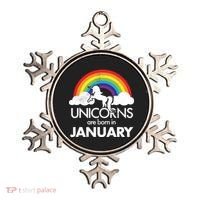 Unicorns Are Born in January Ornament thumb 0