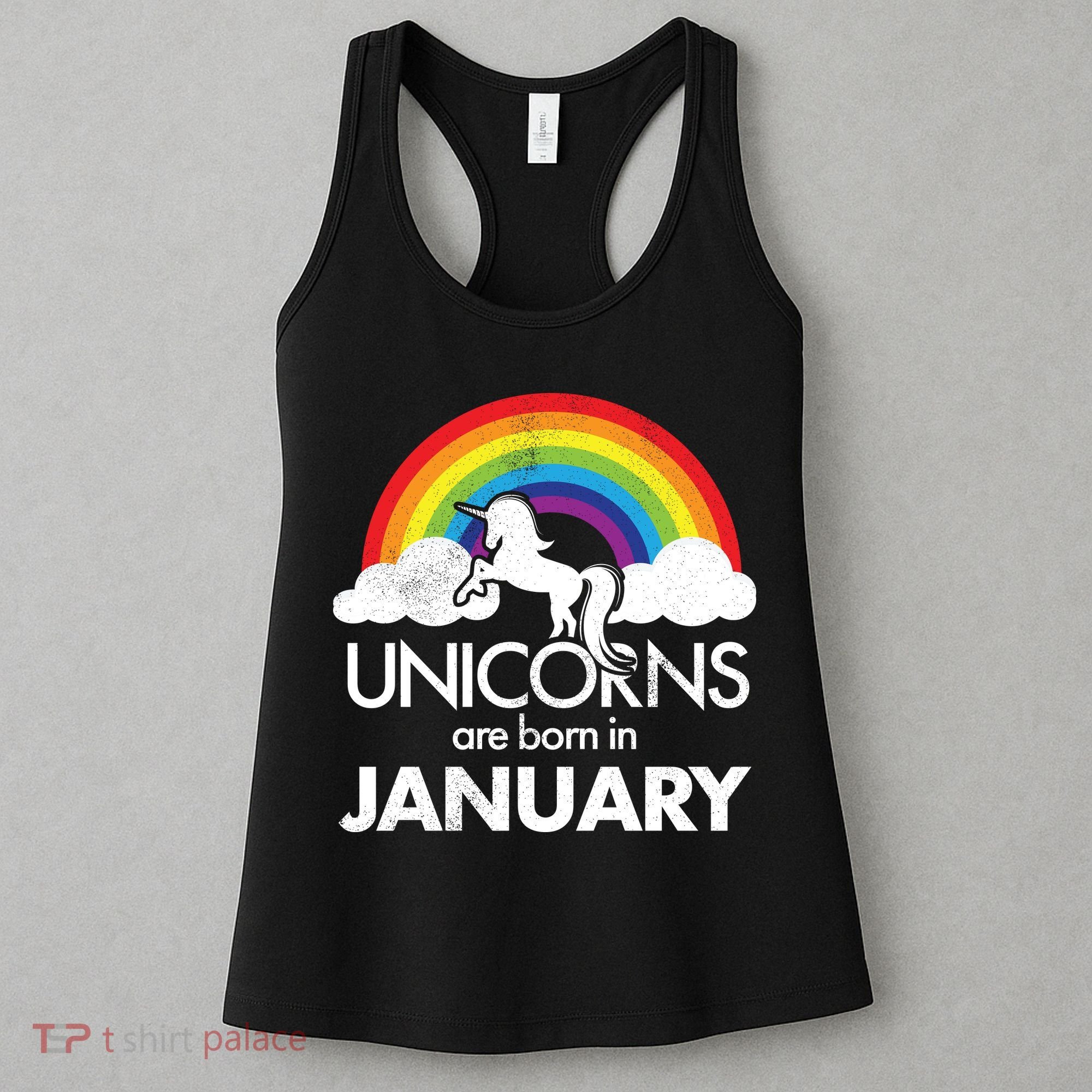 Unicorns Are Born in January Women's Tank Top