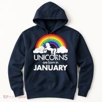 Unicorns Are Born In January Hoodie thumb 0