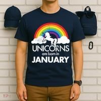 Unicorns Are Born In January T-Shirt thumb 6