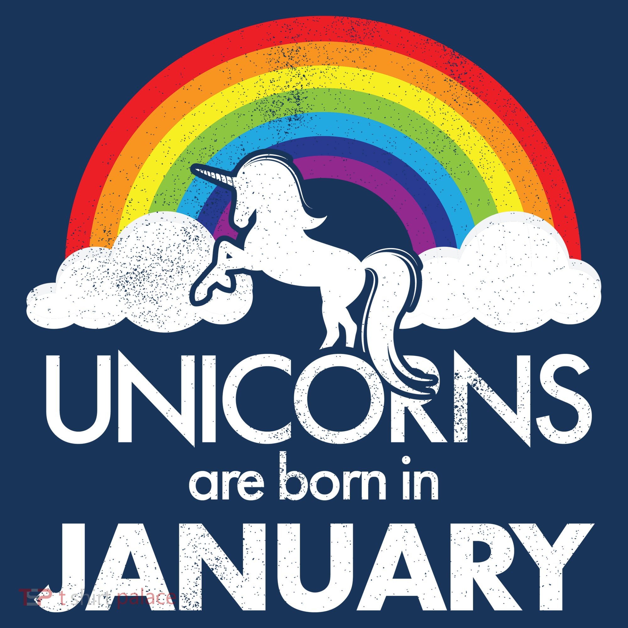 Unicorns Are Born In January Women's Hoodie