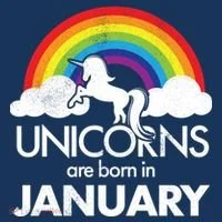 Unicorns Are Born In January Women's Hoodie thumb 2