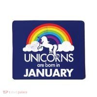 Unicorns Are Born In January Mousepad thumb 0