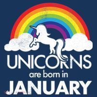 Unicorns Are Born In January Mousepad thumb 1