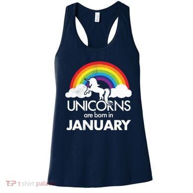 Unicorns Are Born In January Women's Tank Top