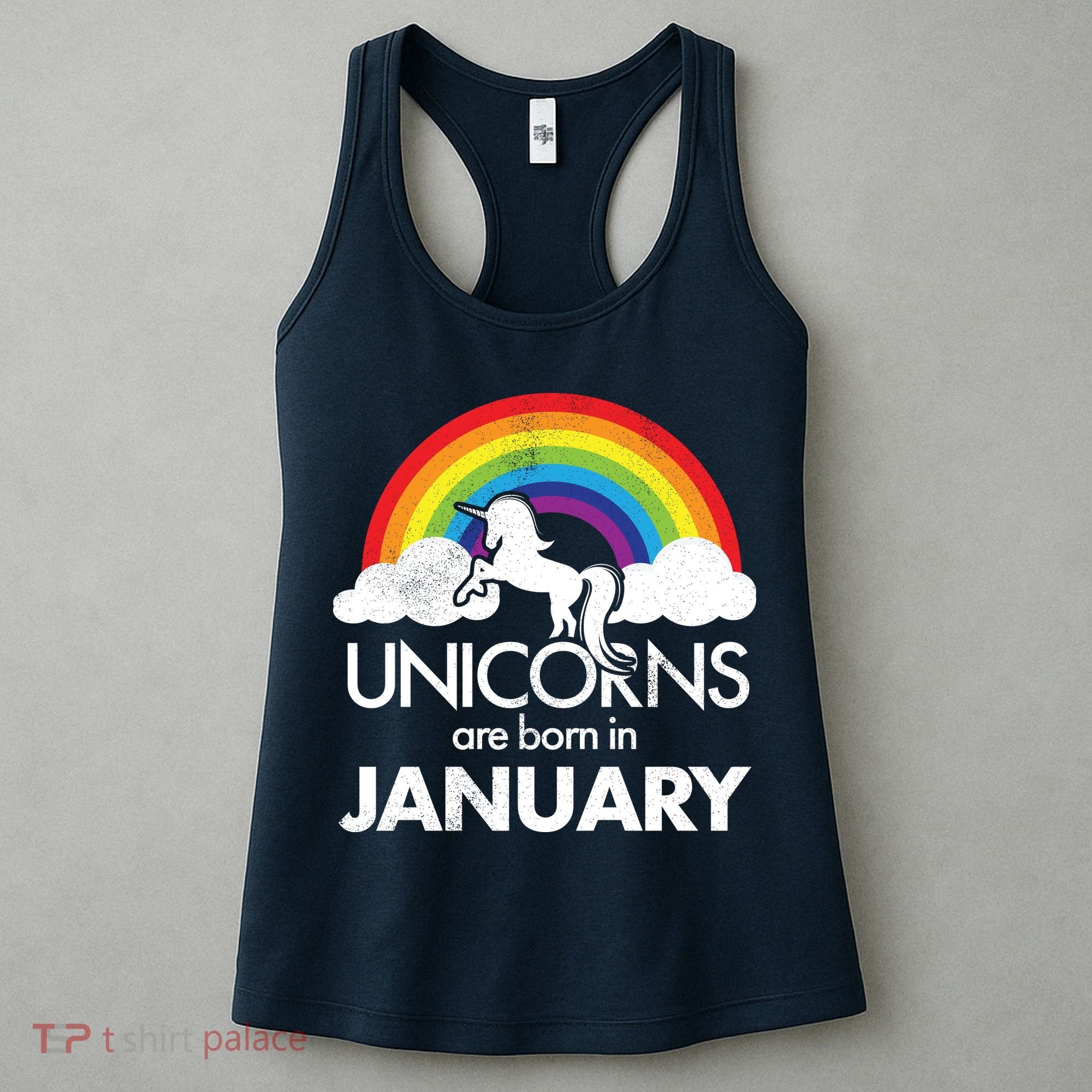 Unicorns Are Born In January Women's Tank Top