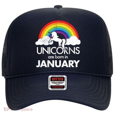 Unicorns Are Born In January Hat