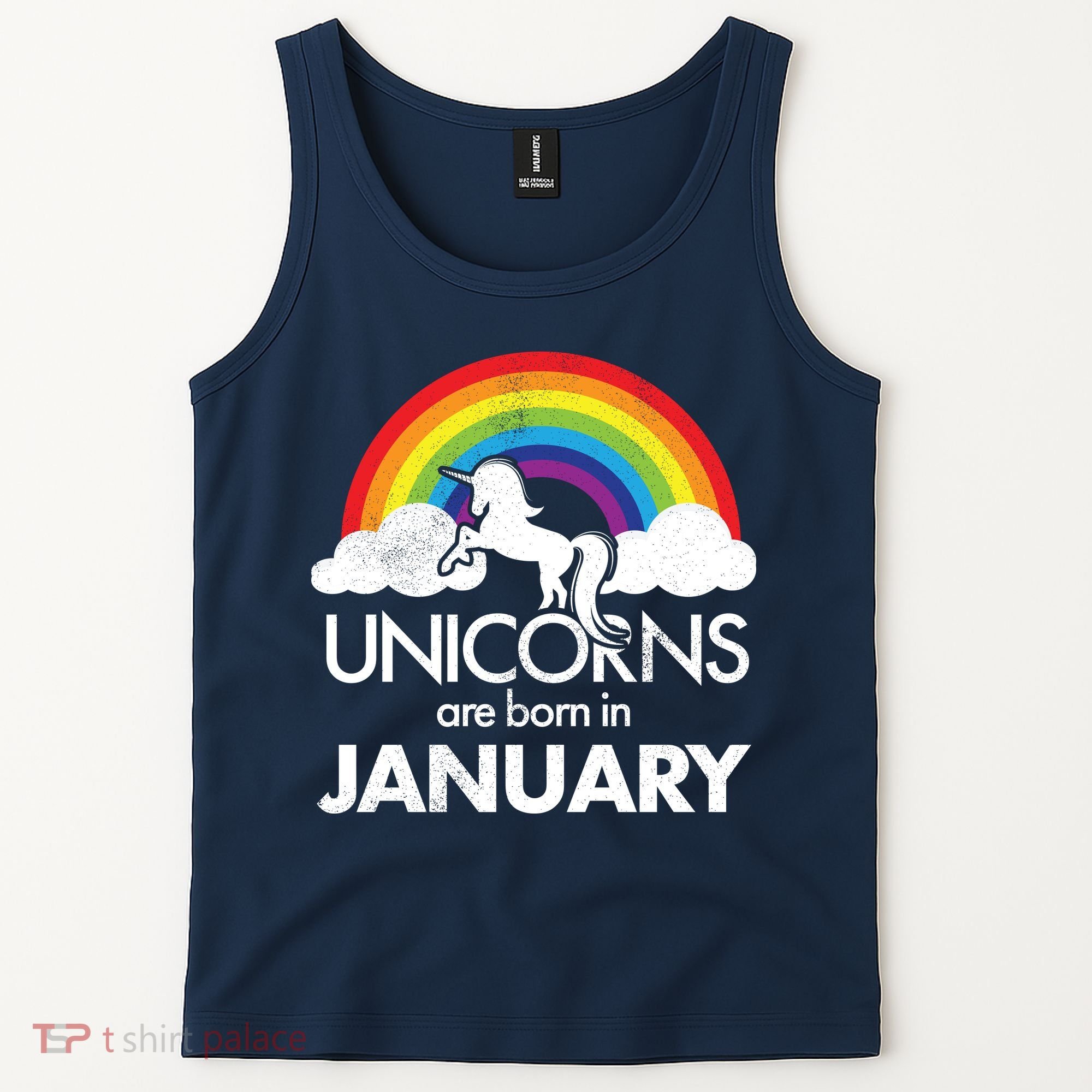Unicorns Are Born In January Tank Top