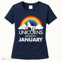 Unicorns Are Born In January Women's T-Shirt thumb 0
