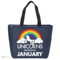 Unicorns Are Born In January Tote Bag thumb 0