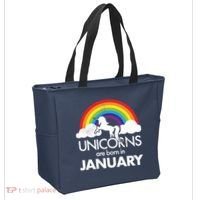 Unicorns Are Born In January Tote Bag thumb 2