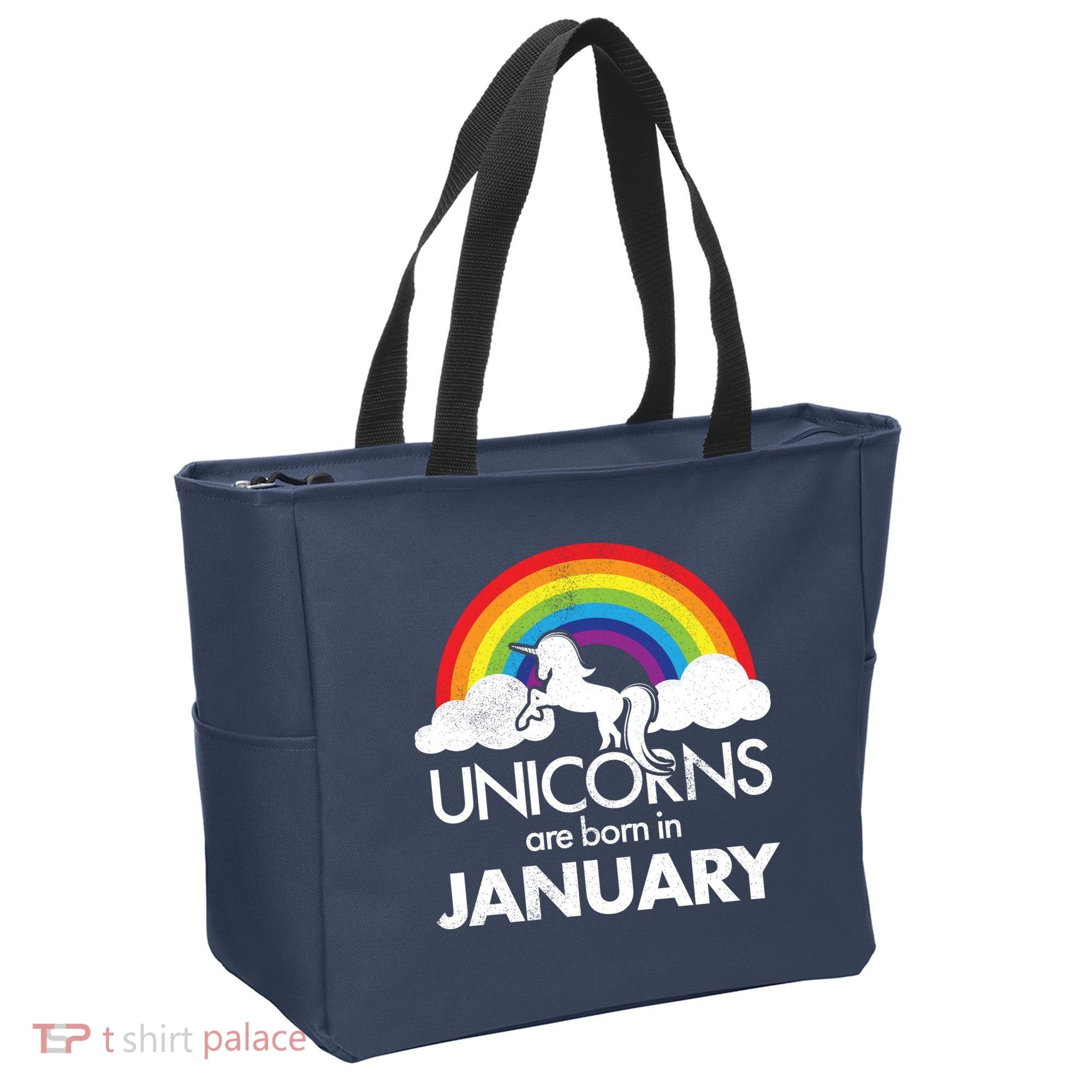 Unicorns Are Born In January Tote Bag