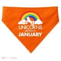 Unicorns Are Born in January USA-Made Doggie Bandana thumb 0