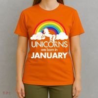 Unicorns Are Born in January T-Shirt thumb 4
