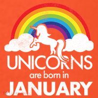 Unicorns Are Born in January Mousepad thumb 1