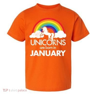 Unicorns Are Born in January Toddler T-Shirt