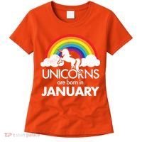 Unicorns Are Born in January Women's T-Shirt thumb 0