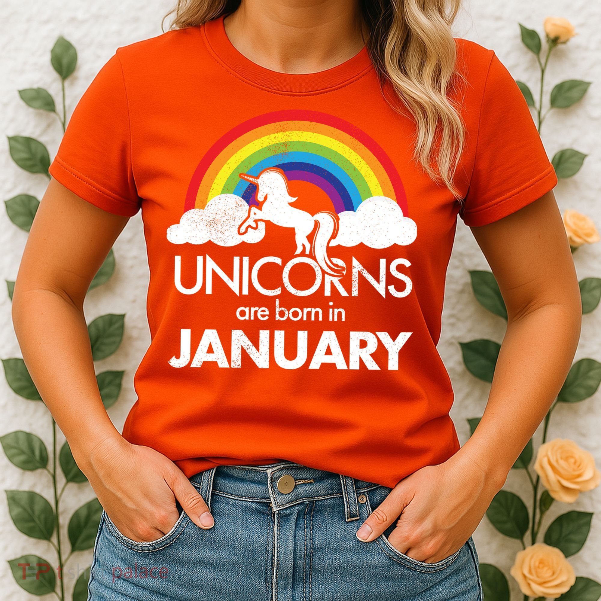 Unicorns Are Born in January Women's T-Shirt
