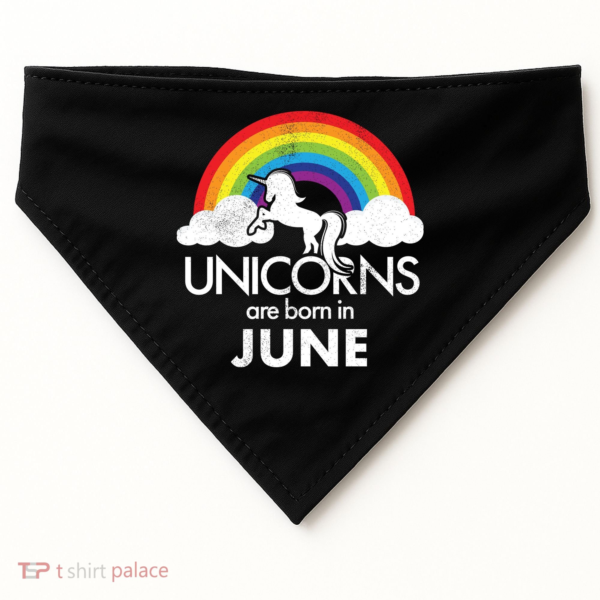 Unicorns Are Born in June USA-Made Doggie Bandana