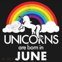 Unicorns Are Born in June Apron thumb 3