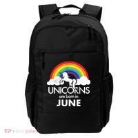 Unicorns Are Born in June Backpack thumb 0