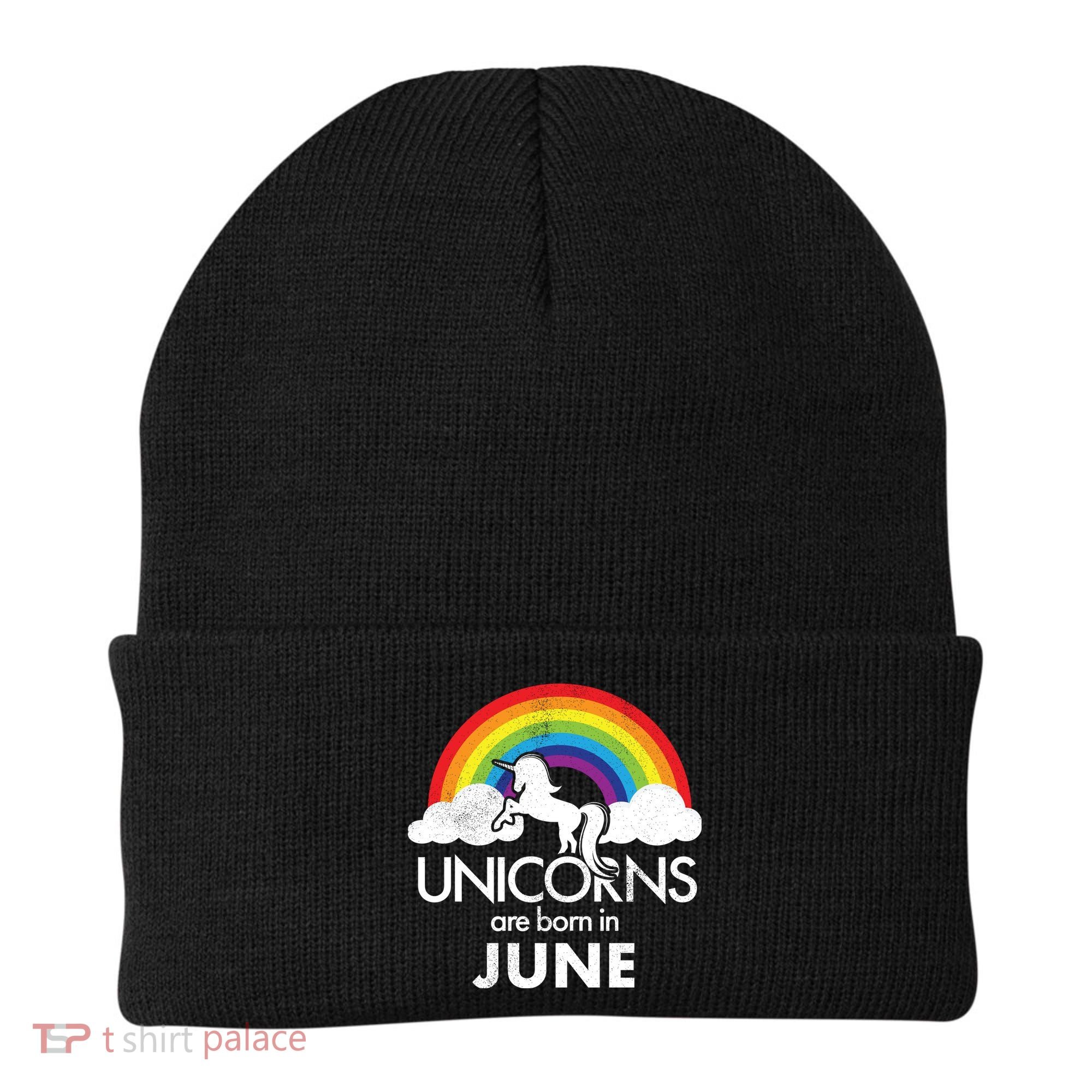 Unicorns Are Born in June Beanie
