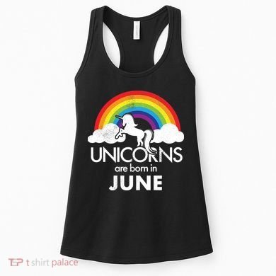 Unicorns Are Born in June Women's Tank Top