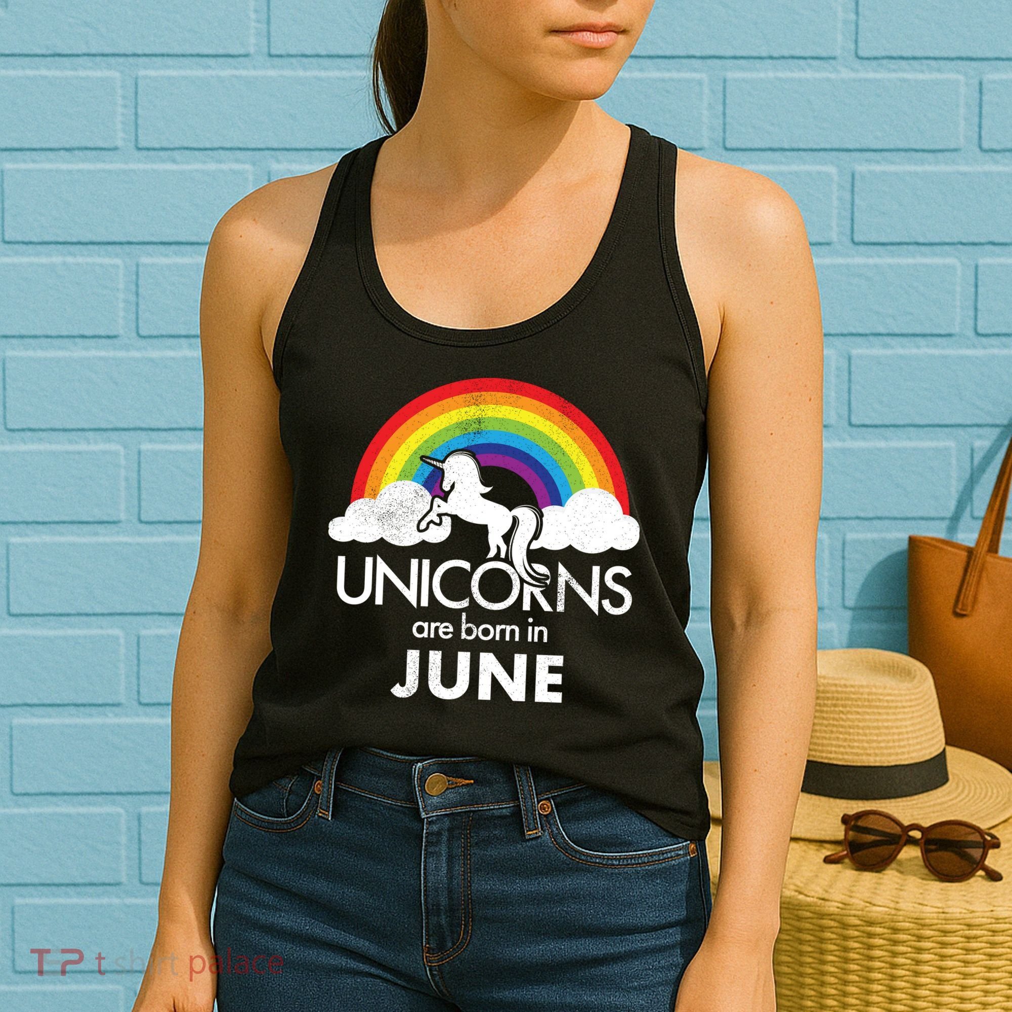 Unicorns Are Born in June Women's Tank Top