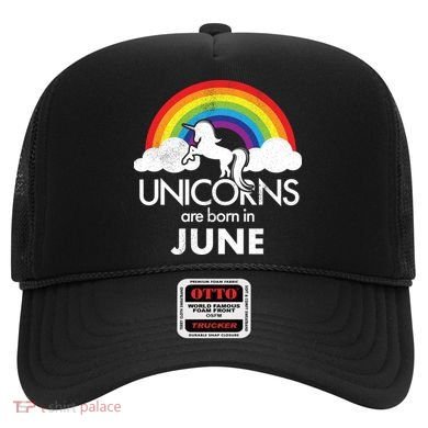 Unicorns Are Born in June Hat