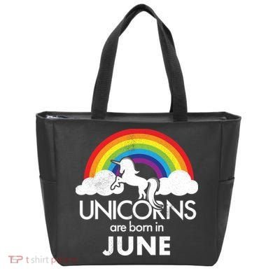 Unicorns Are Born in June Tote Bag