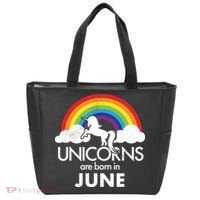 Unicorns Are Born in June Tote Bag thumb 0