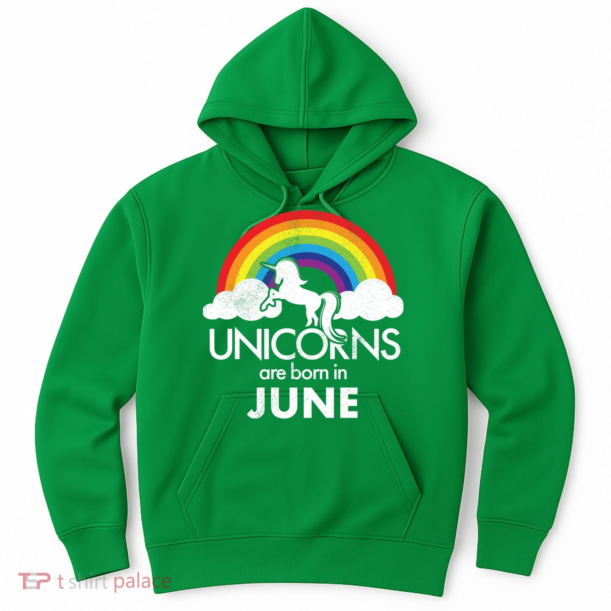 Unicorns Are Born in June Hoodie