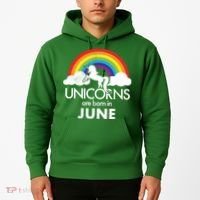 Unicorns Are Born in June Hoodie thumb 2