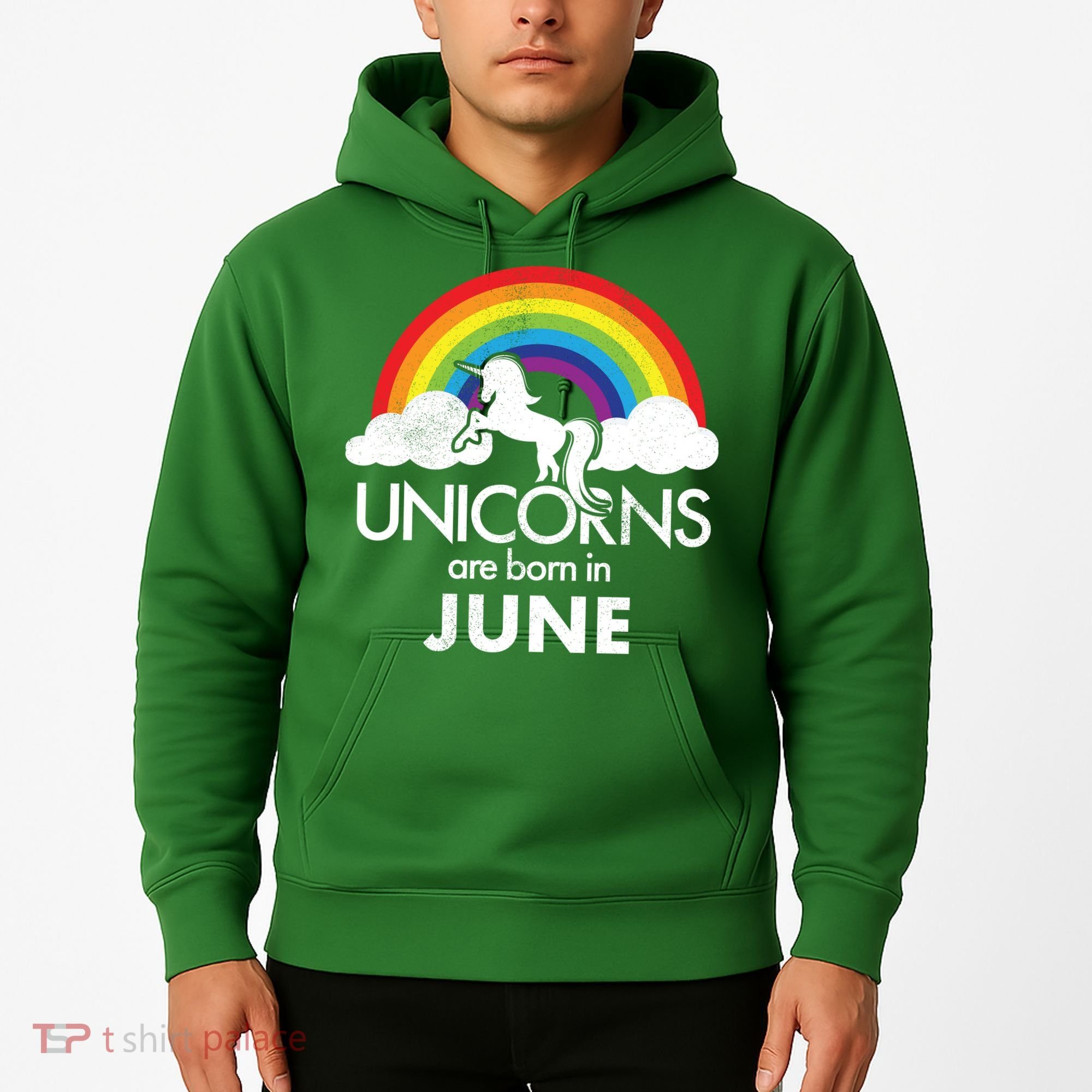 Unicorns Are Born in June Hoodie
