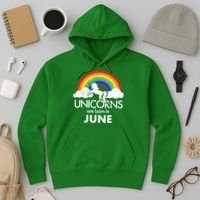Unicorns Are Born in June Hoodie thumb 3
