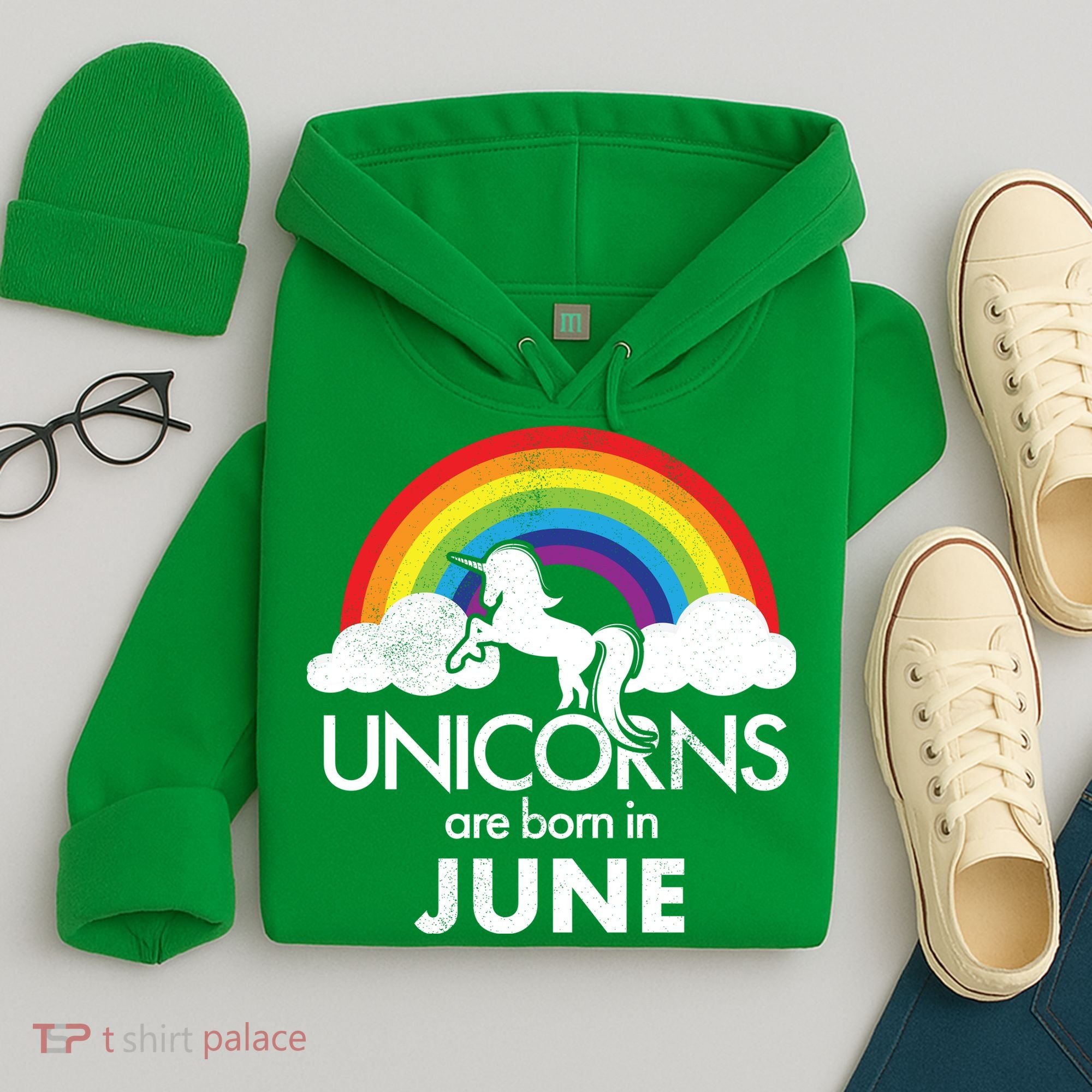 Unicorns Are Born in June Hoodie