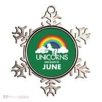 Unicorns Are Born in June Ornament thumb 0