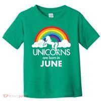 Unicorns Are Born in June Toddler T-Shirt thumb 0