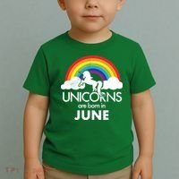 Unicorns Are Born in June Toddler T-Shirt thumb 2