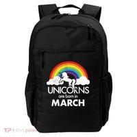 Unicorns Are Born in March Backpack thumb 0