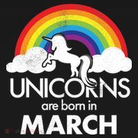 Unicorns Are Born in March Backpack thumb 2