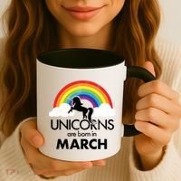 Unicorns Are Born in March Coffee Mug thumb 3