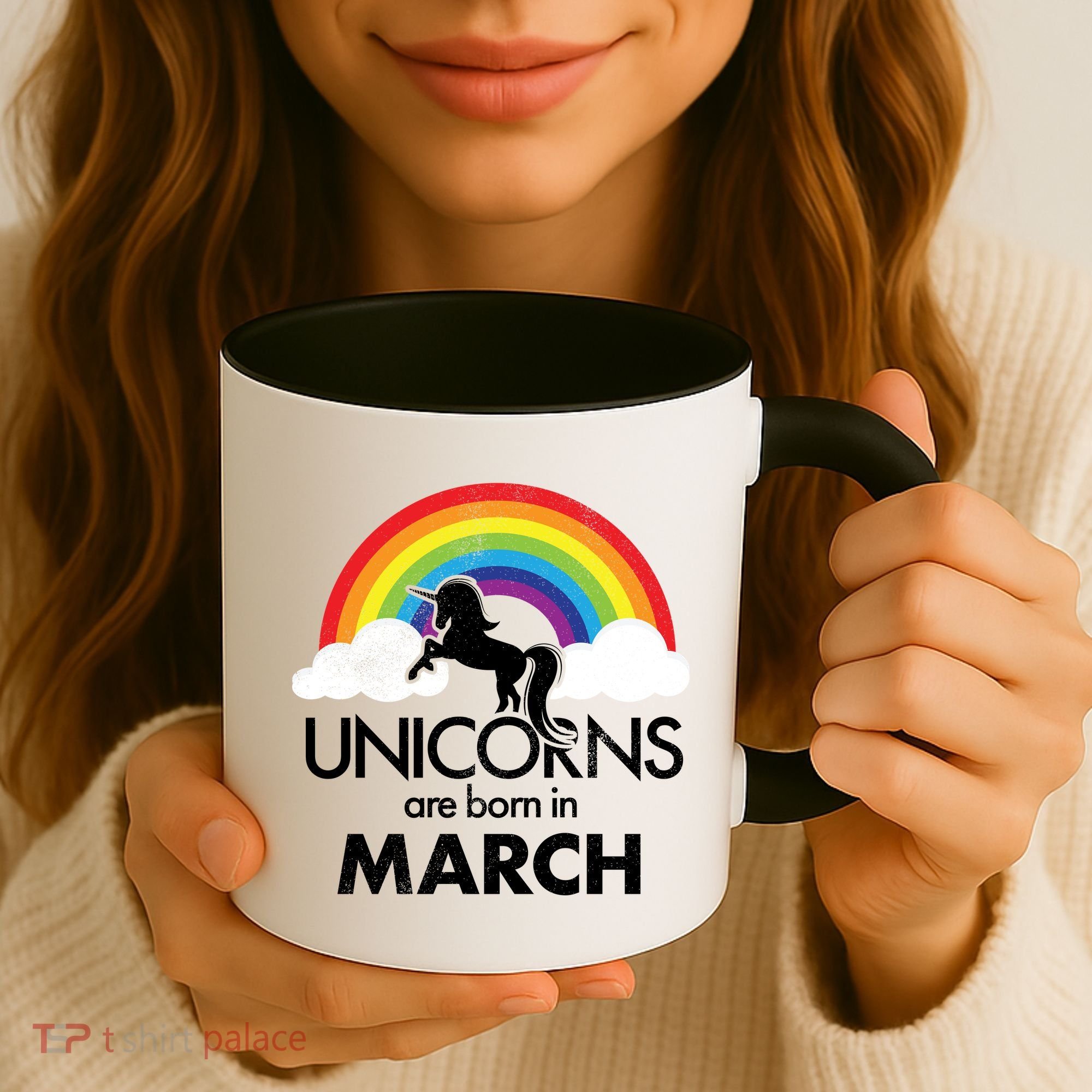 Unicorns Are Born in March Coffee Mug