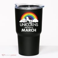 Unicorns Are Born in March Tumbler thumb 0