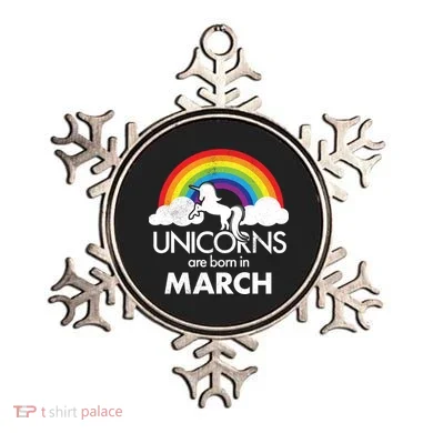 Unicorns Are Born in March Ornament