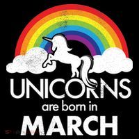 Unicorns Are Born in March Ornament thumb 1