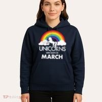 Unicorns Are Born in March Hoodie thumb 5