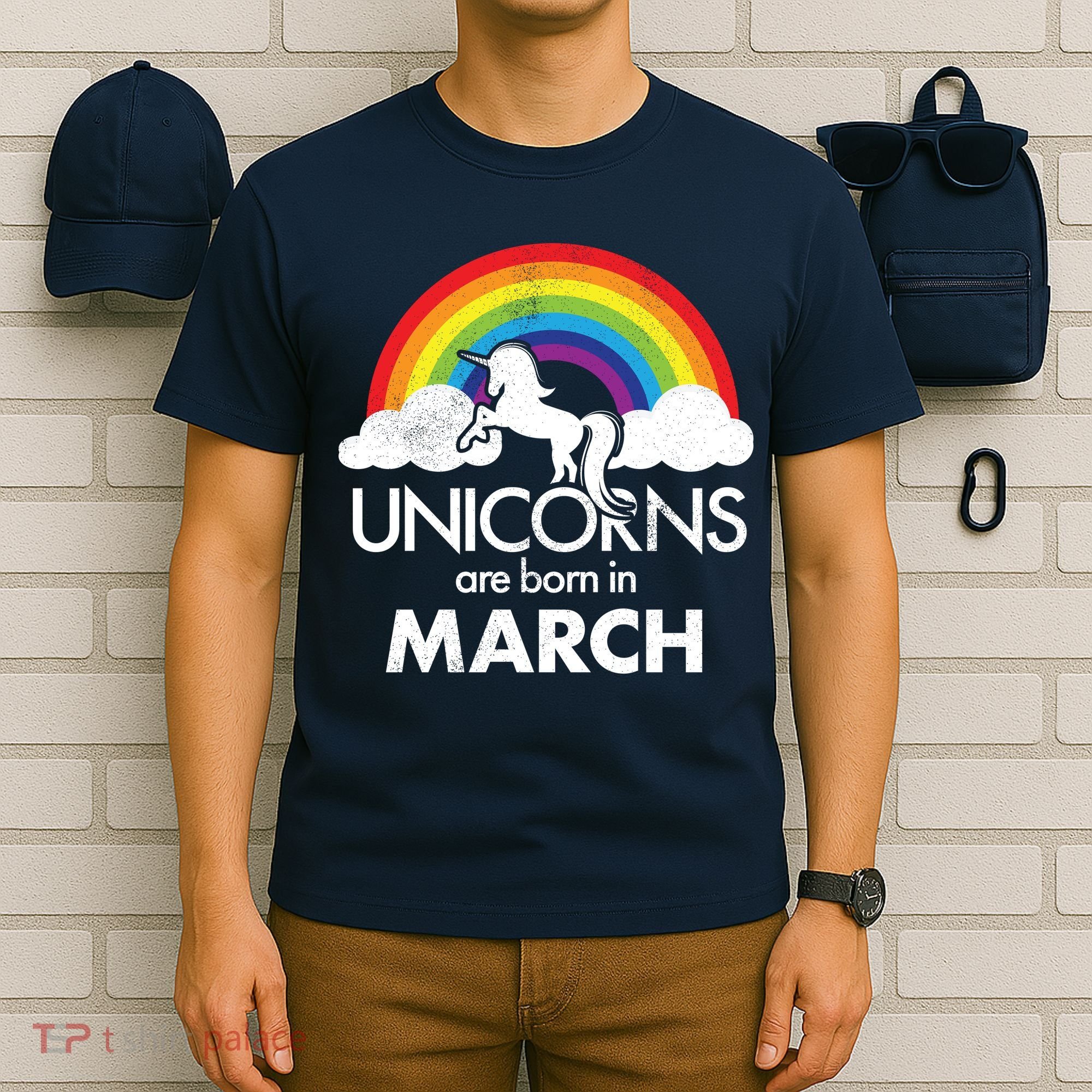 Unicorns Are Born in March T-Shirt